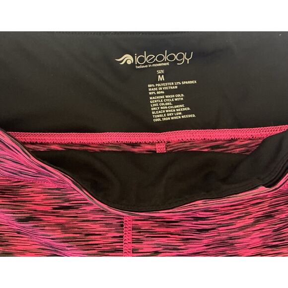 Ideology Woman’s Pink/Black Cropped Leggings Activewear Size Medium - Picture 5 of 10